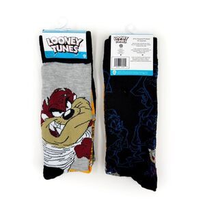Looney Tunes Crew Socks Taz Tasmanian Devil Cartoon Mens Womens Fun Novelty Gift